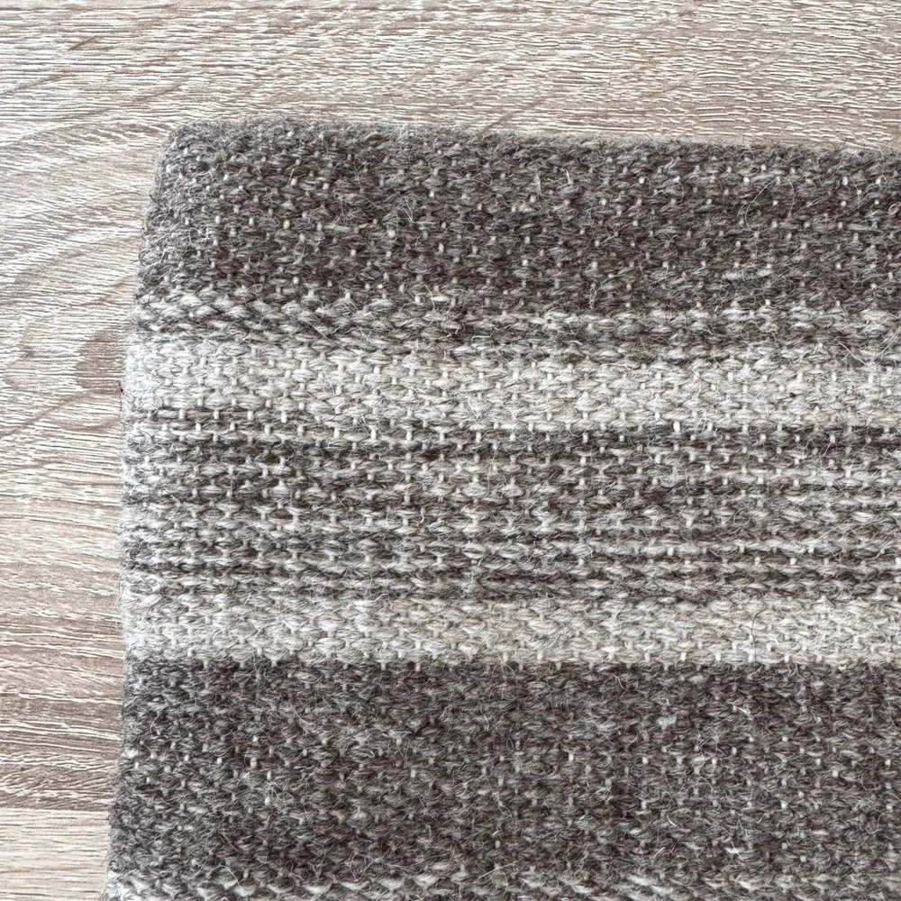 NEW Pottery Barn Wool Blend Boho Organic Style Decorative Pillow Cover 20” x 20”